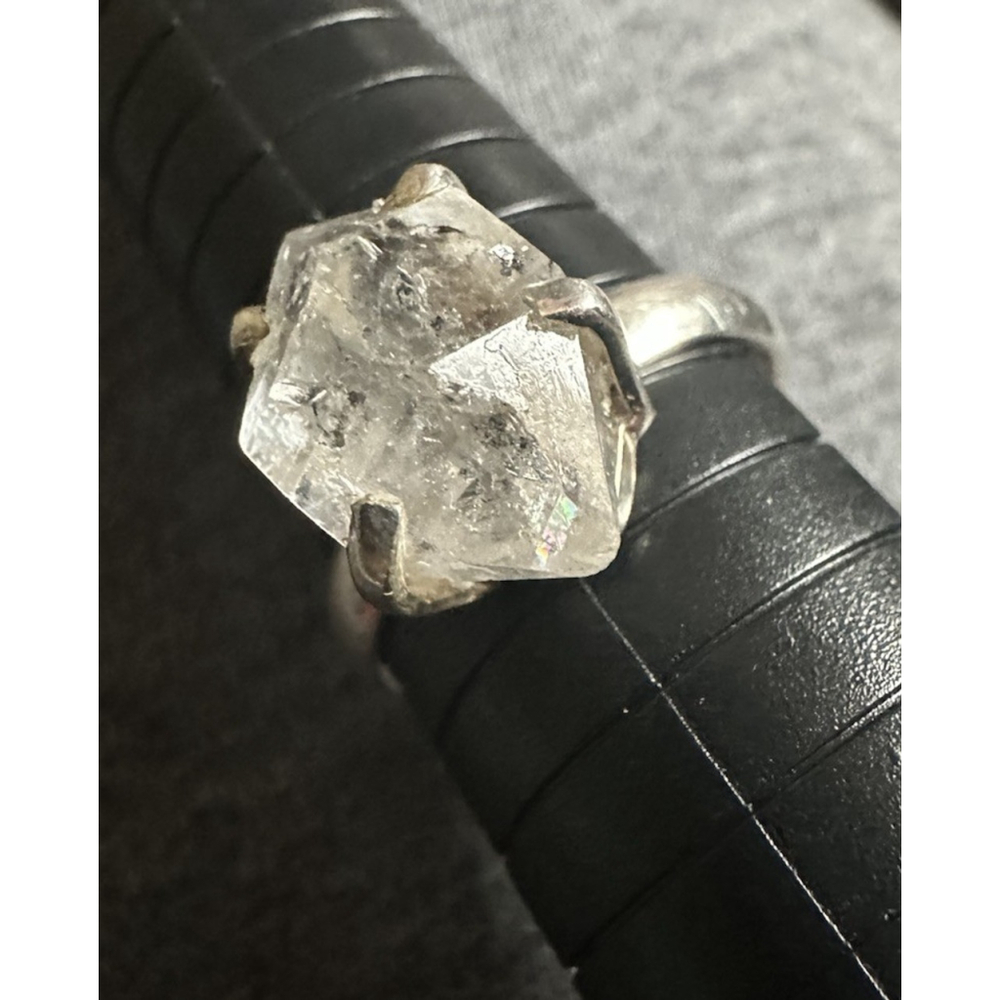 Big Herkimer Diamond Ring Sz 11 925 Sterling Silver Jewelry Mega Quartz Energy - Picture 6 of 11
